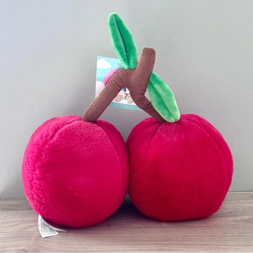 Cherries Plush | 10″ | Red